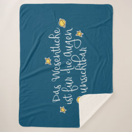 Manta Sherpa Das Wesentliche ist für die Augen unsichtbar