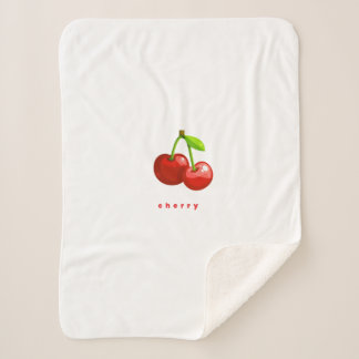 manta Sherpa de cereza