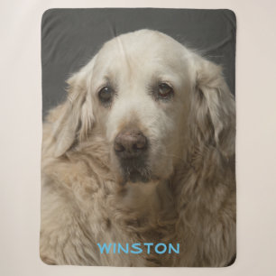 Manta Sherpa de Foto de Mascota Personalizada