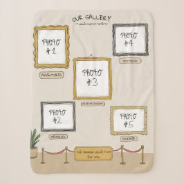 Manta Sherpa de Galería de Arte Personalizada con