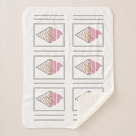 Manta Sherpa de Helado Irresistible