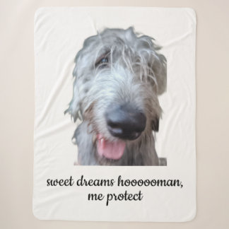 Manta Sherpa de Irish Wolfhound – Dulces Sueños