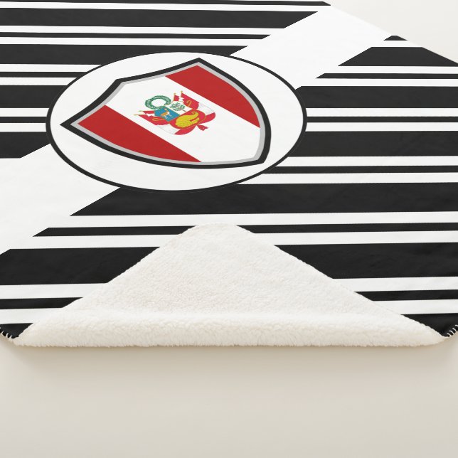 Manta sherpa de la bandera de Perú (3/4)