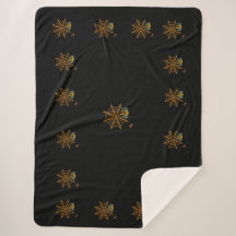 manta sherpa de la telaraña negra de moda