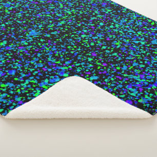 Manta Sherpa de mancha azul