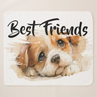 Manta Sherpa de Mejores Amigos Amigo Peludo