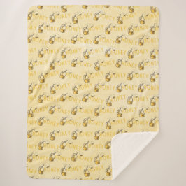 Manta Sherpa de miel