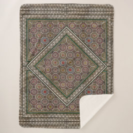 Manta Sherpa de Mosaico Antiguo