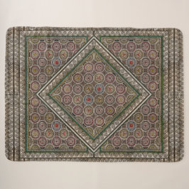 Manta Sherpa de Mosaico Antiguo