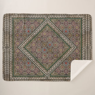 Manta Sherpa de Mosaico Antiguo