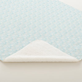 Manta Sherpa de Pascua azul con lunares lindos