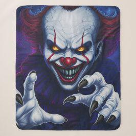 Manta Sherpa de Payaso Espantoso