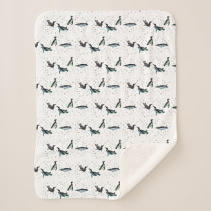 Manta Sherpa de Pingüinos Burbujeantes (elija colo