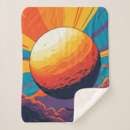 Manta Sherpa de puesta de sol celestial