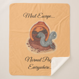 Manta Sherpa Debe Escapar. La criatura Potada