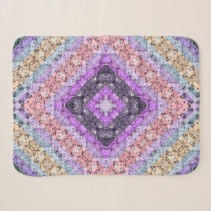 Manta Sherpa Decoración de cuadros retro ornamental de color gr