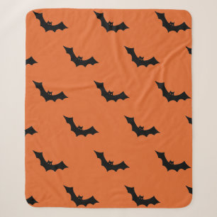 Manta Sherpa Decoración de Halloween de Murciélago Espeluznante
