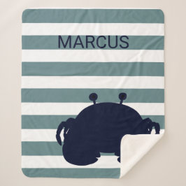 Manta Sherpa Decoración náutica linda del cuarto de niños del