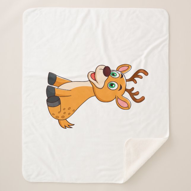 Manta Sherpa Deer cutto (Anverso)