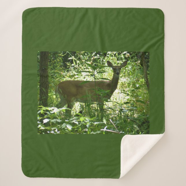 Manta Sherpa Deer Sherpa Blanket (Anverso)