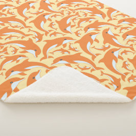 Manta Sherpa Delfines Cute