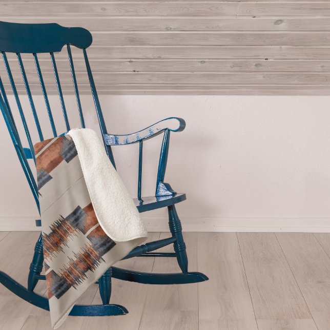 Manta Sherpa Denim y óxido de tazas modernos (Subido por el creador)