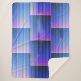 Manta Sherpa Descanso y caída nocturna (franjas)