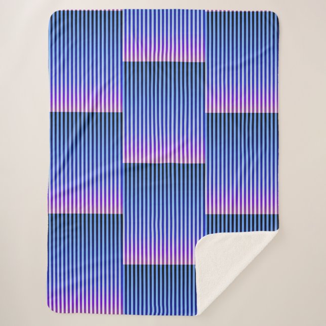 Manta Sherpa Descanso y caída nocturna (franjas) (Anverso)