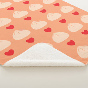 Manta Sherpa Desenmascarar amor Cantaloupe Mediano Sherpa Blank