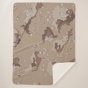 Manta Sherpa Desert Camo Sherpa Blanket