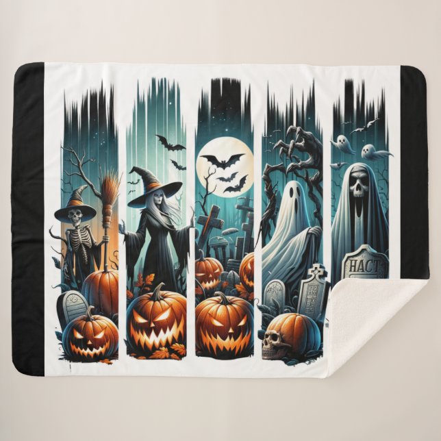 Manta Sherpa Desfile de cementerios - Una noche de sombras (Anverso (horizontal))