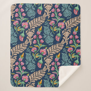 Manta Sherpa Designación, patrón, flora tradicional de los aman