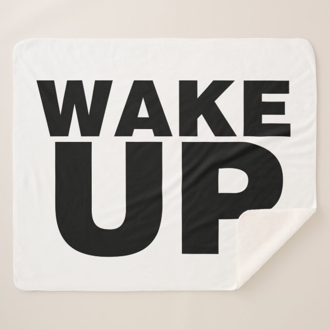 Manta Sherpa Despertar negro (Anverso (horizontal))