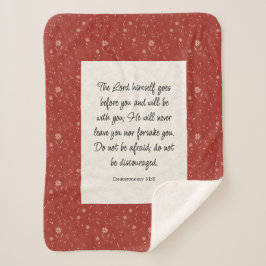 Manta Sherpa Deuteronomio 31:8 Biblia Verse Image