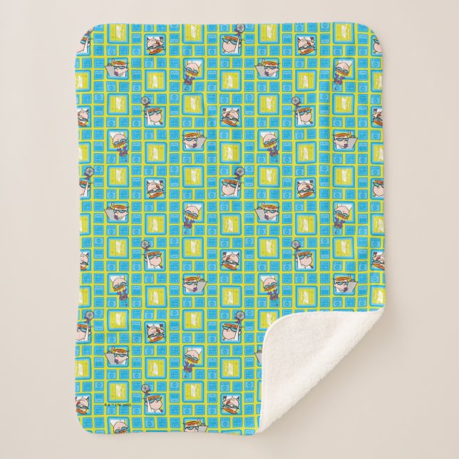 Manta Sherpa Dexter's Laboratory Experiments Pattern (Anverso)