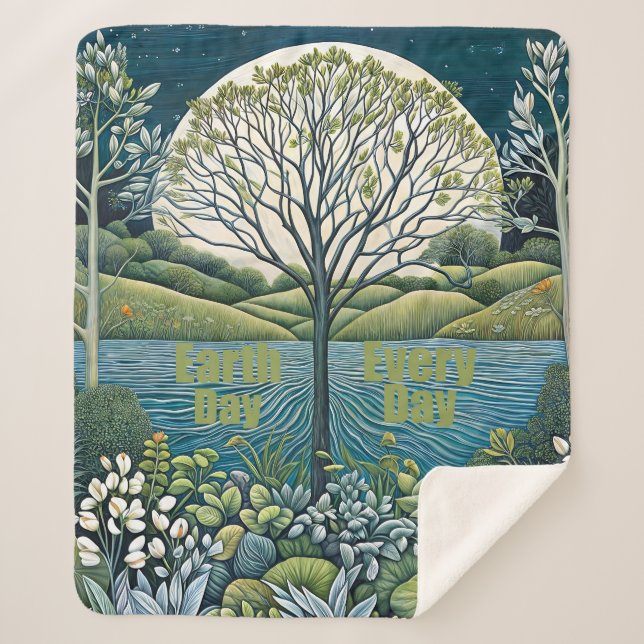 Manta Sherpa Día de la Tierra (Anverso)