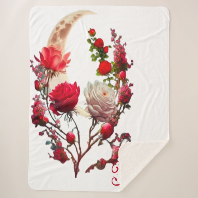 Manta Sherpa Día de las rosas  (Anverso)