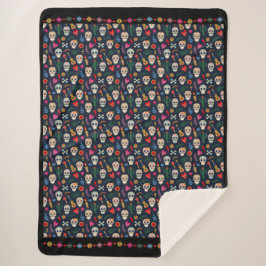 Manta Sherpa Dia De Los Muertos