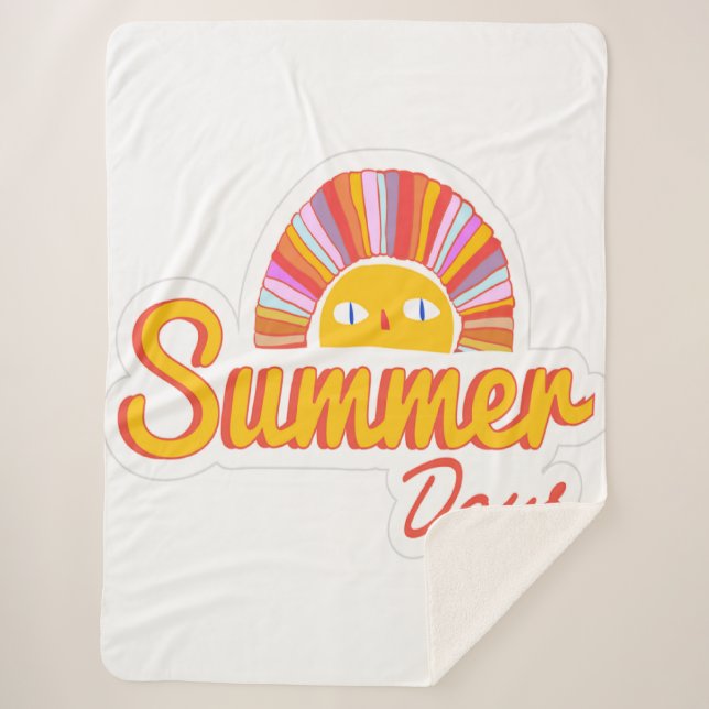 Manta Sherpa Día de verano  (Anverso)