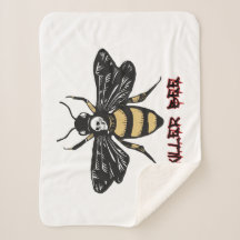 Dibujo de abejas asesinas