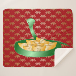 Manta Sherpa Dinero de la fortuna del Año Nuevo Chino de la Ser