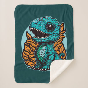 Manta Sherpa Dinosaurio de bebé lindo