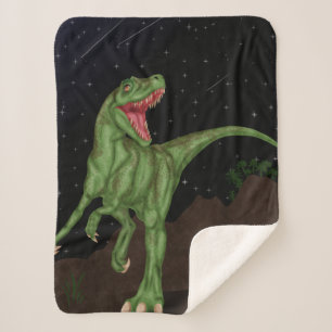 Manta Sherpa Dinosaurio - Noche Prehistórica