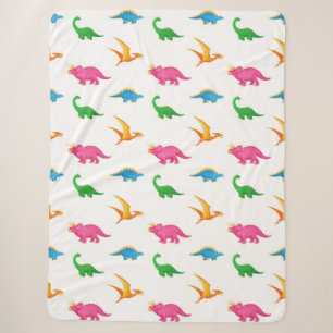 MANTA SHERPA DINOSAURIOS