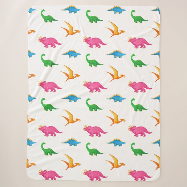 MANTA SHERPA DINOSAURIOS (Anverso)