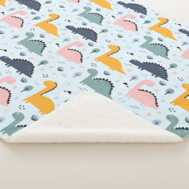 Manta Sherpa ¡Dinosaurios! Sherpa Blanket