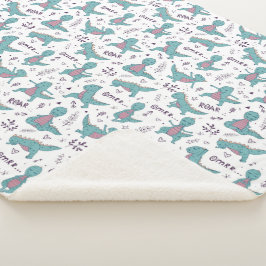 Manta Sherpa ¡Dinosaurios! Sherpa Blanket