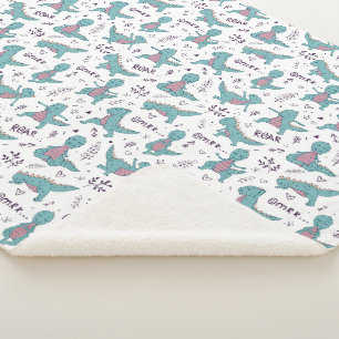 Manta Sherpa ¡Dinosaurios! Sherpa Blanket