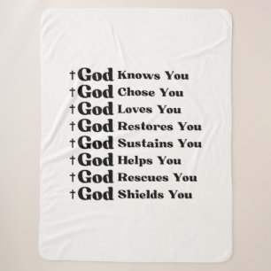 Manta Sherpa Dios te conoce, te ama, restaura y rescata