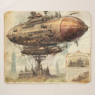 Manta Sherpa Dirigible de ciencia ficción victoriana sobre una